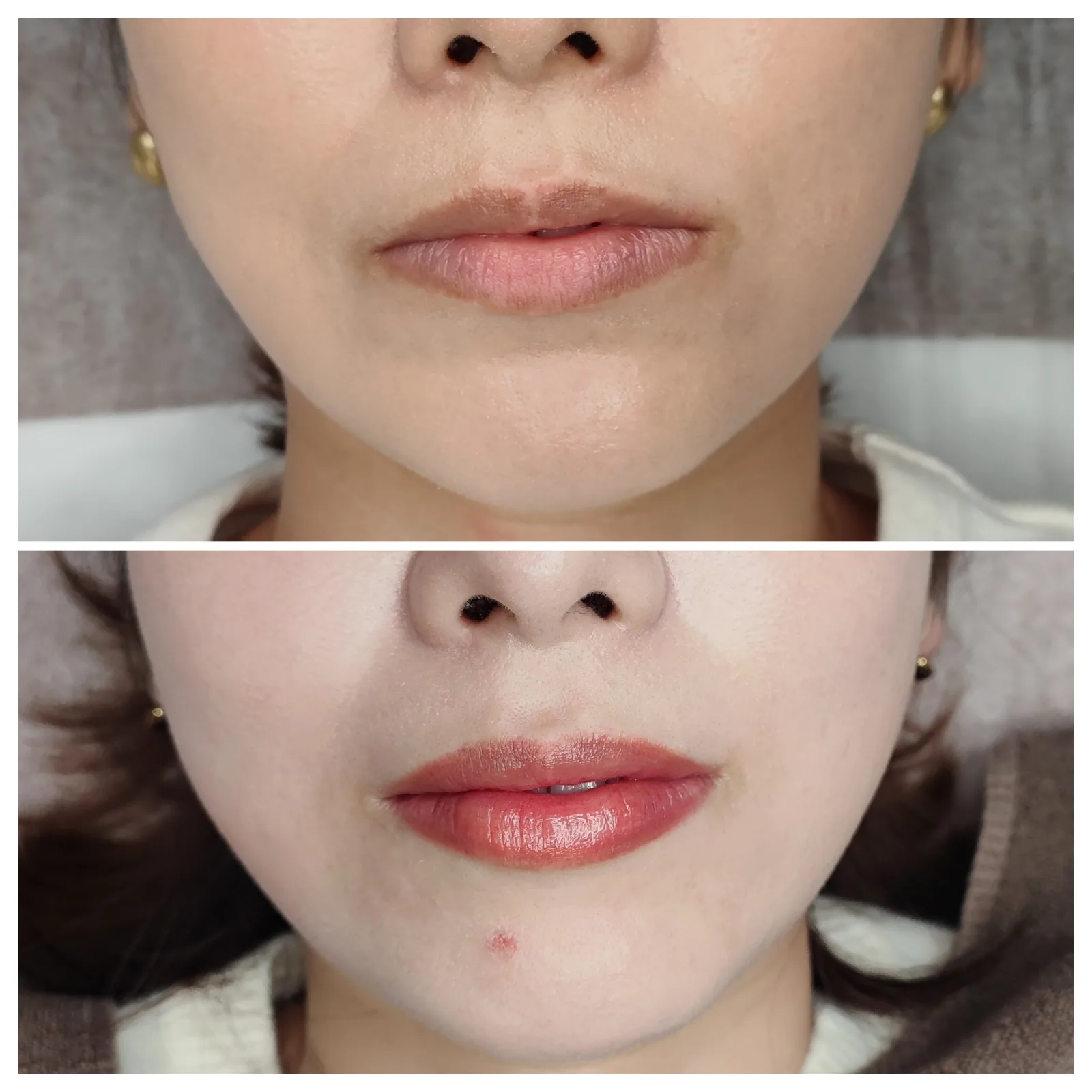 リップアートメイク 施術前後